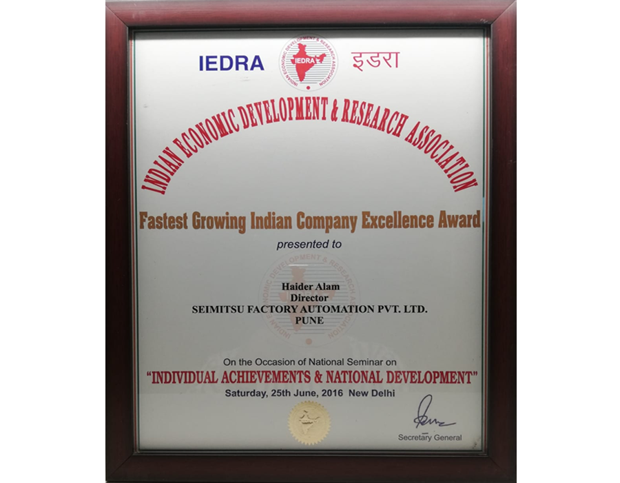 IEDRA certificate