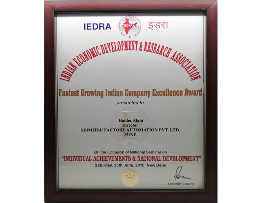 IEDRA certificate