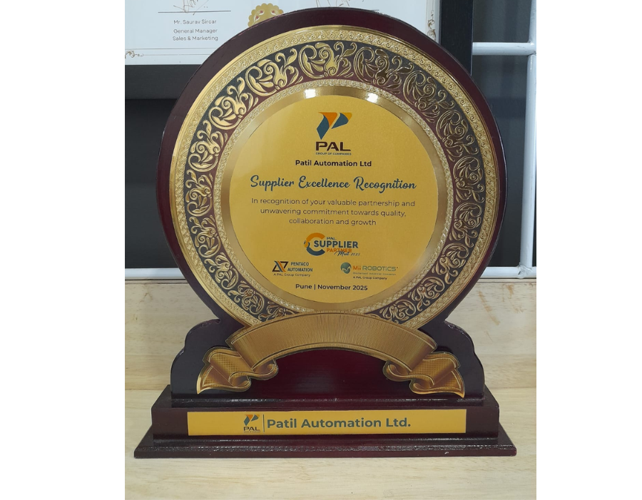 Appreciation certificate from Supplier excellence