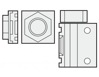 CKD FRL combination l-type pipe adapter