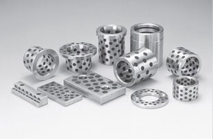 Oiles metalic bearings with solid lubricants